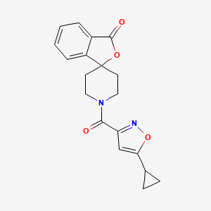 B2915658 1'-(5-cyclopropylisoxazole-3-carbonyl)-3H-spiro[isobenzofuran-1,4'-piperidin]-3-one CAS No. 1797345-70-0