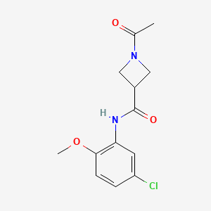 1-acetyl-N-(5-chloro-2-methoxyphenyl)azetidine-3-carboxamide