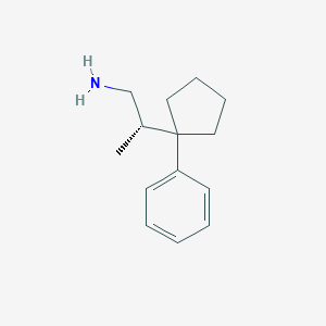 molecular formula C14H21N B2915718 (2S)-2-(1-Phenylcyclopentyl)propan-1-amine CAS No. 2248172-94-1