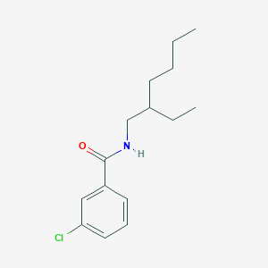 molecular formula C15H22ClNO B291572 3-chloro-N-(2-ethylhexyl)benzamide 