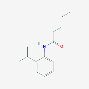 molecular formula C14H21NO B291573 N-(2-isopropylphenyl)pentanamide 