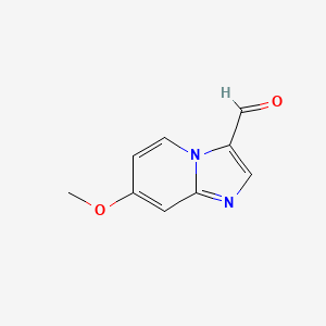 molecular formula C9H8N2O2 B2915755 7-甲氧基咪唑并[1,2-A]吡啶-3-甲醛 CAS No. 896722-39-7