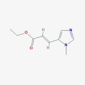 molecular formula C9H12N2O2 B2915763 3-(1-甲基-1H-咪唑-5-基)丙-2-烯酸乙酯 CAS No. 67879-31-6