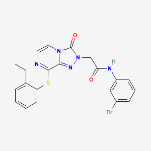 molecular formula C21H18BrN5O2S B2915772 N-ethyl-1-[4-(pentanoylamino)phenyl]cyclohexanecarboxamide CAS No. 1251707-18-2