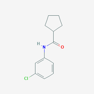 molecular formula C12H14ClNO B291578 N-(3-chlorophenyl)cyclopentanecarboxamide 