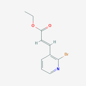 molecular formula C10H10BrNO2 B2915782 (E)-乙烯基 3-(2-溴吡啶-3-基)丙烯酸酯 CAS No. 1715957-78-0