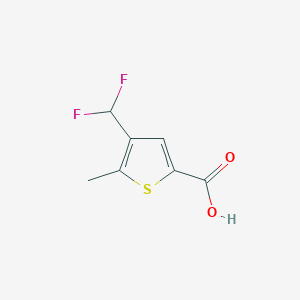 molecular formula C7H6F2O2S B2915787 4-(Difluoromethyl)-5-methylthiophene-2-carboxylic acid CAS No. 2248303-31-1