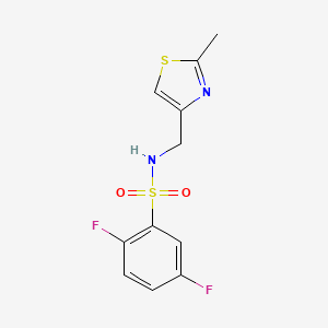 B2915790 2,5-difluoro-N-[(2-methyl-1,3-thiazol-4-yl)methyl]benzenesulfonamide CAS No. 852453-11-3