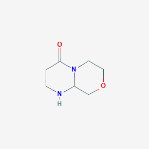 molecular formula C7H12N2O2 B2915792 八氢吡咯并[2,1-c]吗啉-4-酮 CAS No. 2173999-24-9