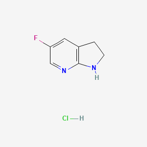 5-fluoro-1H,2H,3H-pyrrolo[2,3-b]pyridine hydrochloride