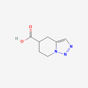 molecular formula C7H9N3O2 B2915827 4H,5H,6H,7H-[1,2,3]triazolo[1,5-a]pyridine-5-carboxylic acid CAS No. 1538333-18-4