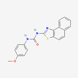 molecular formula C19H15N3O2S B2915835 1-(4-Methoxyphenyl)-3-(naphtho[1,2-d]thiazol-2-yl)urea CAS No. 330189-52-1