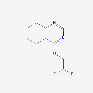molecular formula C10H12F2N2O B2915839 4-(2,2-Difluoroethoxy)-5,6,7,8-tetrahydroquinazoline CAS No. 2197878-06-9