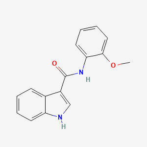 molecular formula C16H14N2O2 B2915840 N-(2-methoxyphenyl)-1H-indole-3-carboxamide CAS No. 866132-52-7
