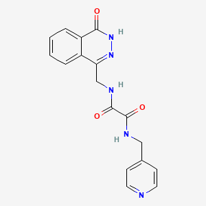 molecular formula C17H15N5O3 B2915850 N-[(4-oxo-3,4-dihydrophthalazin-1-yl)methyl]-N'-(pyridin-4-ylmethyl)ethanediamide CAS No. 923139-11-1