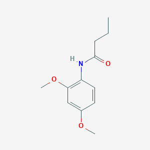 molecular formula C12H17NO3 B291586 N-(2,4-dimethoxyphenyl)butanamide 