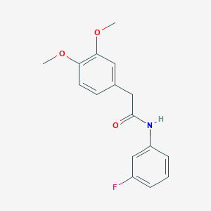 2-(3,4-dimethoxyphenyl)-N-(3-fluorophenyl)acetamide