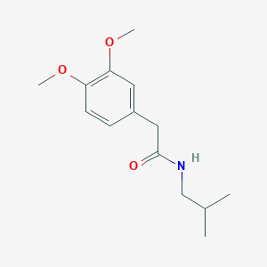 molecular formula C14H21NO3 B291588 2-(3,4-dimethoxyphenyl)-N-isobutylacetamide 