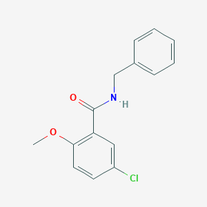 molecular formula C15H14ClNO2 B291589 N-benzyl-5-chloro-2-methoxybenzamide 