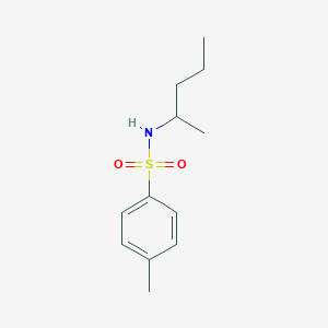 molecular formula C12H19NO2S B291591 4-methyl-N-(1-methylbutyl)benzenesulfonamide 
