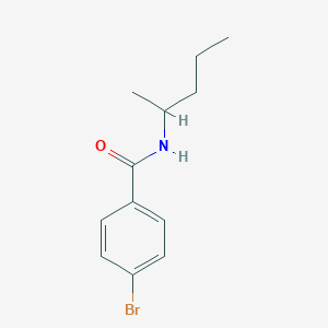molecular formula C12H16BrNO B291592 4-bromo-N-(pentan-2-yl)benzamide 