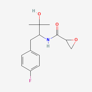 N-[1-(4-Fluorophenyl)-3-hydroxy-3-methylbutan-2-yl]oxirane-2-carboxamide