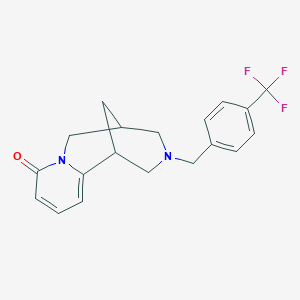 molecular formula C19H19F3N2O B2915933 11-{[4-(Trifluoromethyl)phenyl]methyl}-7,11-diazatricyclo[7.3.1.0^{2,7}]trideca-2,4-dien-6-one CAS No. 2325048-02-8