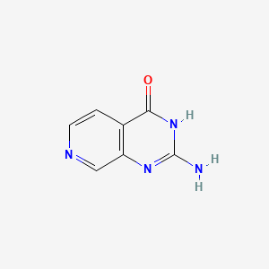 molecular formula C7H6N4O B2915955 2-Aminopyrido[3,4-d]pyrimidin-4(3H)-one CAS No. 1434128-52-5; 16251-45-9