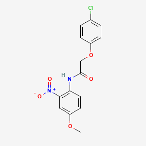 molecular formula C15H13ClN2O5 B2915963 2-(4-chlorophenoxy)-N-(4-methoxy-2-nitrophenyl)acetamide CAS No. 330201-76-8