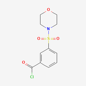 molecular formula C11H12ClNO4S B2915975 3-(Morpholinosulfonyl)benzoyl chloride CAS No. 854166-21-5
