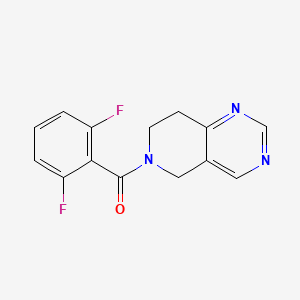 molecular formula C14H11F2N3O B2915979 (2,6-difluorophenyl)(7,8-dihydropyrido[4,3-d]pyrimidin-6(5H)-yl)methanone CAS No. 1797874-94-2