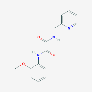 molecular formula C15H15N3O3 B2915984 N-(2-methoxyphenyl)-N'-(pyridin-2-ylmethyl)ethanediamide CAS No. 352013-18-4