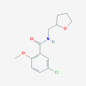 5-chloro-2-methoxy-N-(tetrahydro-2-furanylmethyl)benzamide