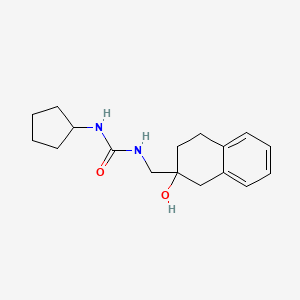 molecular formula C17H24N2O2 B2915998 1-Cyclopentyl-3-((2-hydroxy-1,2,3,4-tetrahydronaphthalen-2-yl)methyl)urea CAS No. 1421450-81-8