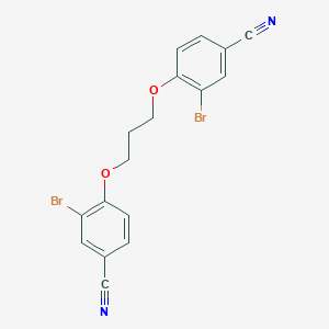 molecular formula C17H12Br2N2O2 B029160 4,4'-Trimethylenebis(oxy)bis[3-bromobenzonitrile] CAS No. 93840-60-9