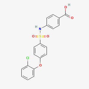 4-[4-(2-Chlorophenoxy)phenylsulfonylamino]benzoic acid