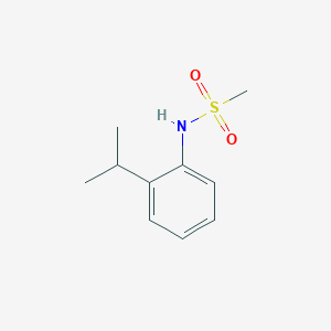 molecular formula C10H15NO2S B291601 N-(2-isopropylphenyl)methanesulfonamide 