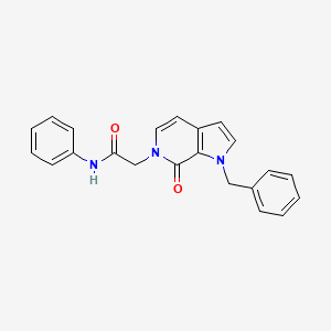 molecular formula C22H19N3O2 B2916032 2-(1-苄基-7-氧代-1H-吡咯并[2,3-c]吡啶-6(7H)-基)-N-苯基乙酰胺 CAS No. 1286719-19-4