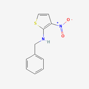 molecular formula C11H10N2O2S B2916036 N-benzyl-3-nitrothiophen-2-amine CAS No. 186808-45-7