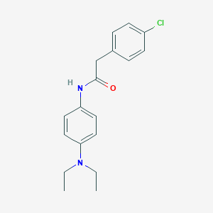 molecular formula C18H21ClN2O B291605 2-(4-chlorophenyl)-N-[4-(diethylamino)phenyl]acetamide 