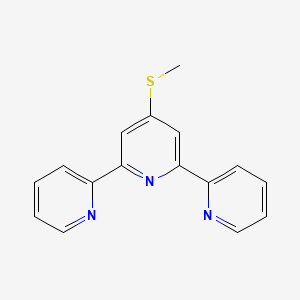 molecular formula C16H13N3S B2916056 4'-Methylthio-2,2':6',2''-terpyridine CAS No. 78570-35-1