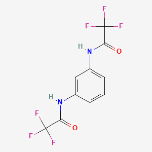 molecular formula C10H6F6N2O2 B2916057 2,2,2-Trifluoro-N-[3-(trifluoroacetamido)phenyl]-acetamide CAS No. 15059-42-4