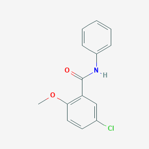 molecular formula C14H12ClNO2 B291607 5-chloro-2-methoxy-N-phenylbenzamide 