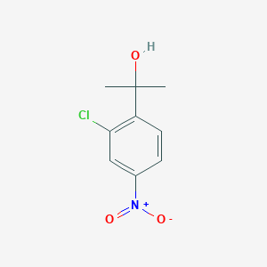 molecular formula C9H10ClNO3 B2916079 2-(2-氯-4-硝基苯基)丙烷-2-醇 CAS No. 1936571-93-5