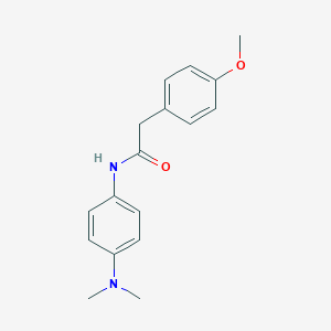 molecular formula C17H20N2O2 B291608 N-[4-(dimethylamino)phenyl]-2-(4-methoxyphenyl)acetamide 