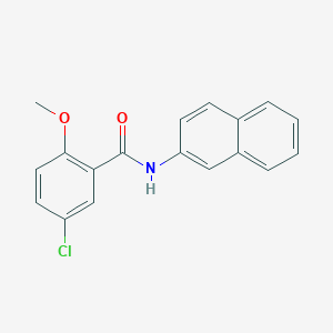 molecular formula C18H14ClNO2 B291609 5-chloro-2-methoxy-N-(2-naphthyl)benzamide 