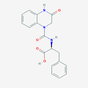 (S)-2-(3-oxo-1,2,3,4-tetrahydroquinoxaline-1-carboxamido)-3-phenylpropanoic acid