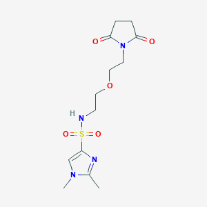 N-[2-[2-(2,5-Dioxopyrrolidin-1-yl)ethoxy]ethyl]-1,2-dimethylimidazole-4-sulfonamide