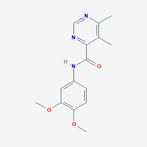 N-(3,4-Dimethoxyphenyl)-5,6-dimethylpyrimidine-4-carboxamide