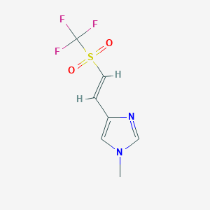 1-Methyl-4-[(E)-2-(trifluoromethylsulfonyl)ethenyl]imidazole